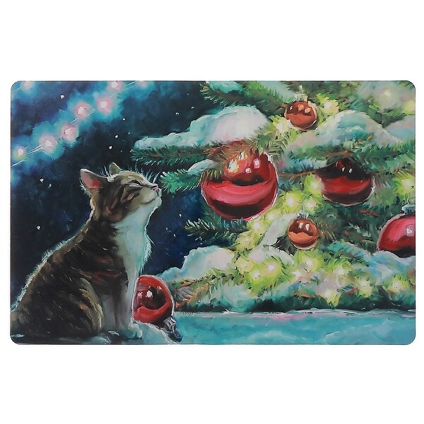 Plastic Placemat Night Cat