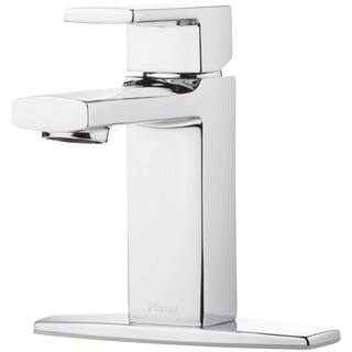 Pfister Deckard Single Hole Single-Handle Bathroom Faucet in Polished Chrome LG42-DA0C