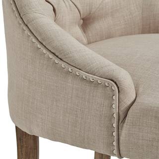 HomeSullivan Marjorie Beige Linen Button Tufted Dining Chair (Set of 2) 40E217C-BL2P