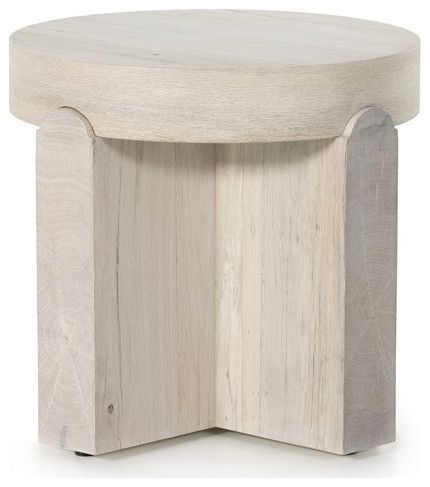 Borna End Table Natural Ash Veneer   Transitional   Side Tables And End Tables   by Rustic Home Furniture Deco  Houzz