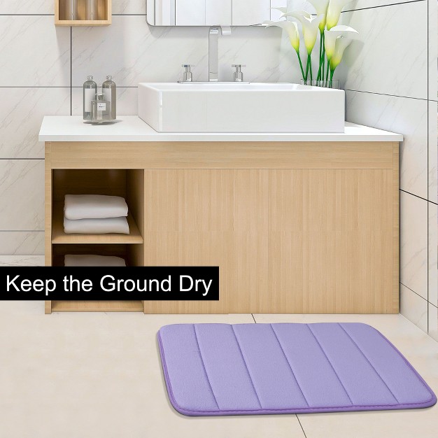 Piccocasa Memory Foam Absorbent Non slip Bath Rug Floor Mat