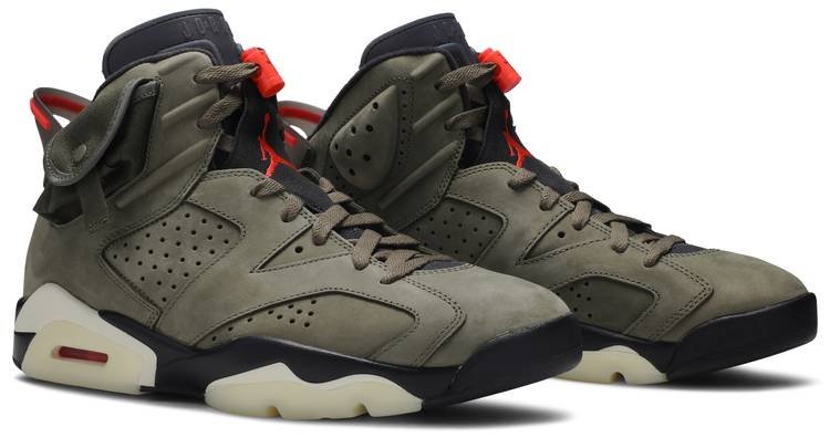 Travis Scott x Air Jordan 6 Retro 'Olive' CN1084-200