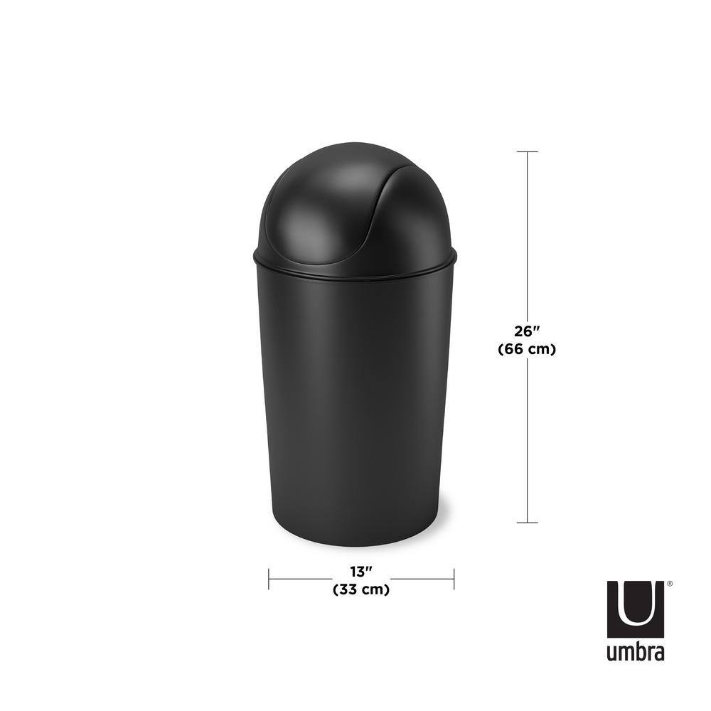 Umbra Grand Can 10.25 Gal. Plastic Waste Basket 086711-040