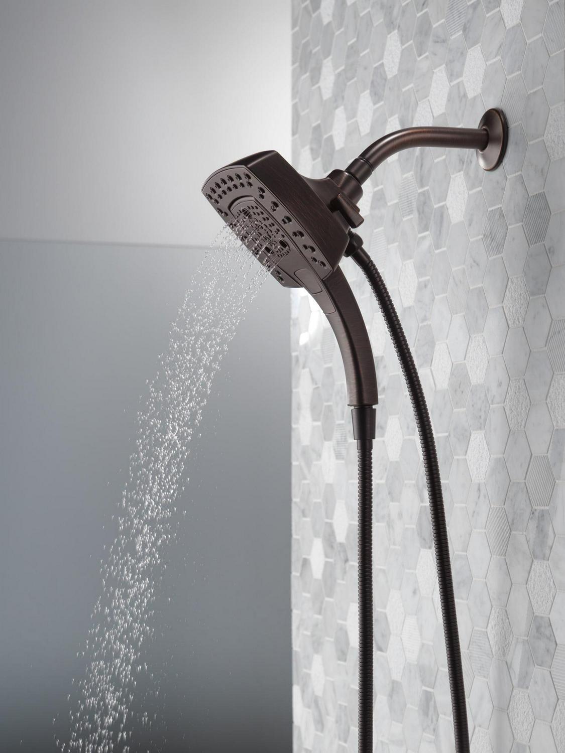 Delta Universal Showering Components: H2OkineticA In2itionA 5-Setting Two-in-One Shower