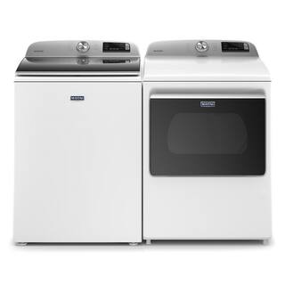 Maytag 4.7 cu. ft. Smart Capable White Top Load Washing Machine with Extra Power Button and Deep Fill Option MVW6230HW