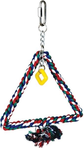 Caitec Featherland Paradise Triangle Cotton Swing Bird Toy