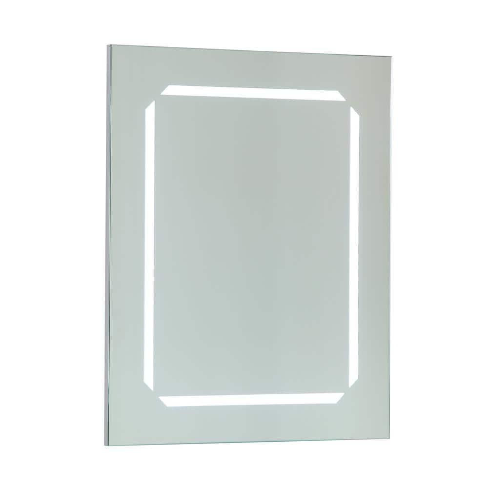 Vanity Art 20 in x 25 in x 6 in LED Lighted Surface Mount Medicine Cabinet in White