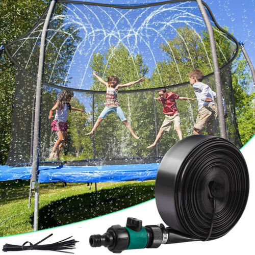 Jinyi 39Ft/49Ft Garden Lawn Sprinkling Hose Trampoline Sprinkler Water Spray Outdoor