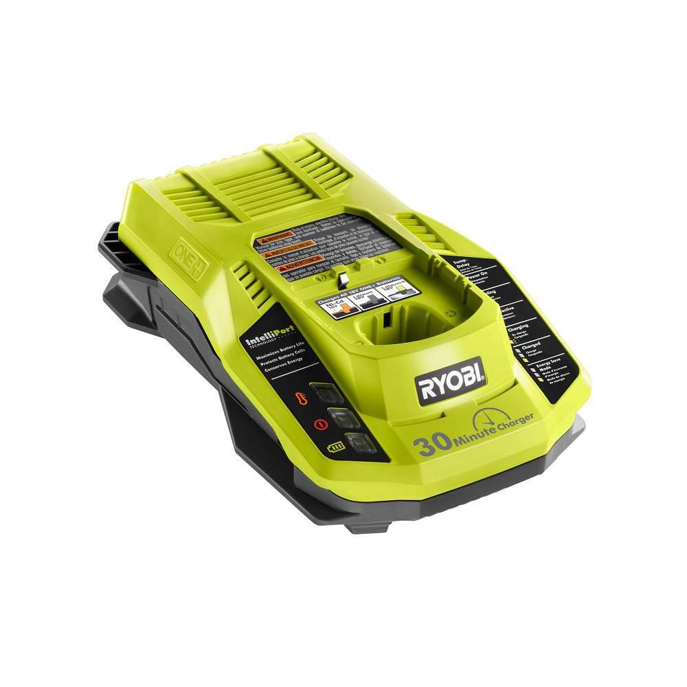 RYOBI 18V ONE+ (2) 4.0 Ah Lithium-Ion Batteries with 18V Charger PCL104K2N