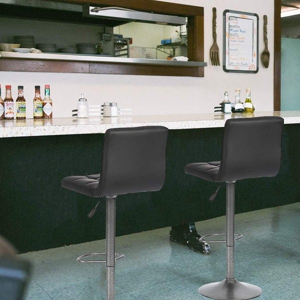 Bar Stool Adjustable Armless Barstools Bistro Pub Chair