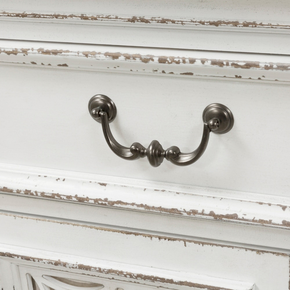 Magnolia Manor Antique White Weathered Bark Hall Buffet