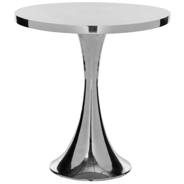 SAFAVIEH Galium Aluminum Round Top Side Table