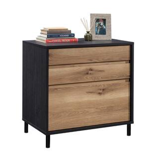 SAUDER Acadia Way Raven Oak Lateral File Cabinet with Metal Feet 430752