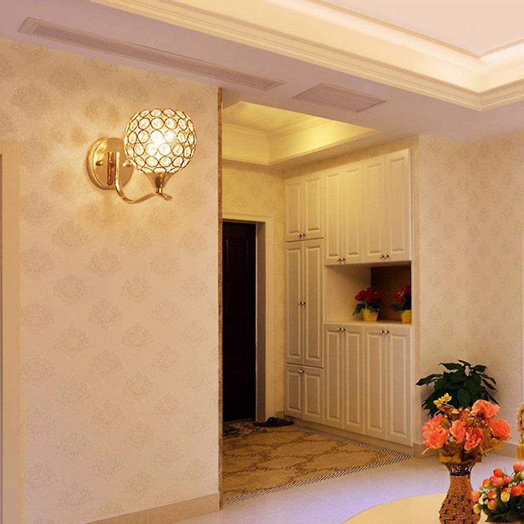 2x Wall Lamp E27 Socket Gold Ornament Indoor Sconce For Corridor Stairs Bedside Bedrooms