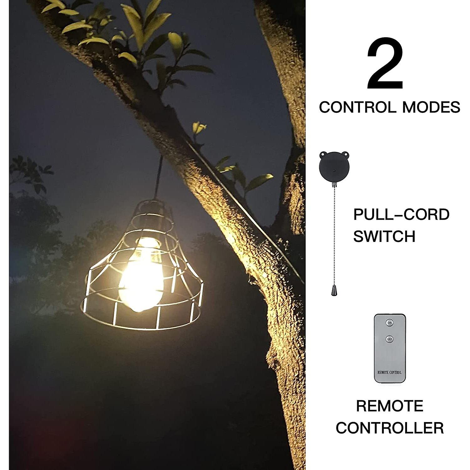 Dexusay Solar Pendant Lights Outdoor Indoor With Remote， Chicken Coop Lights Solar Powered Shed Light With On Off Switch，solar Indoor Lights For House