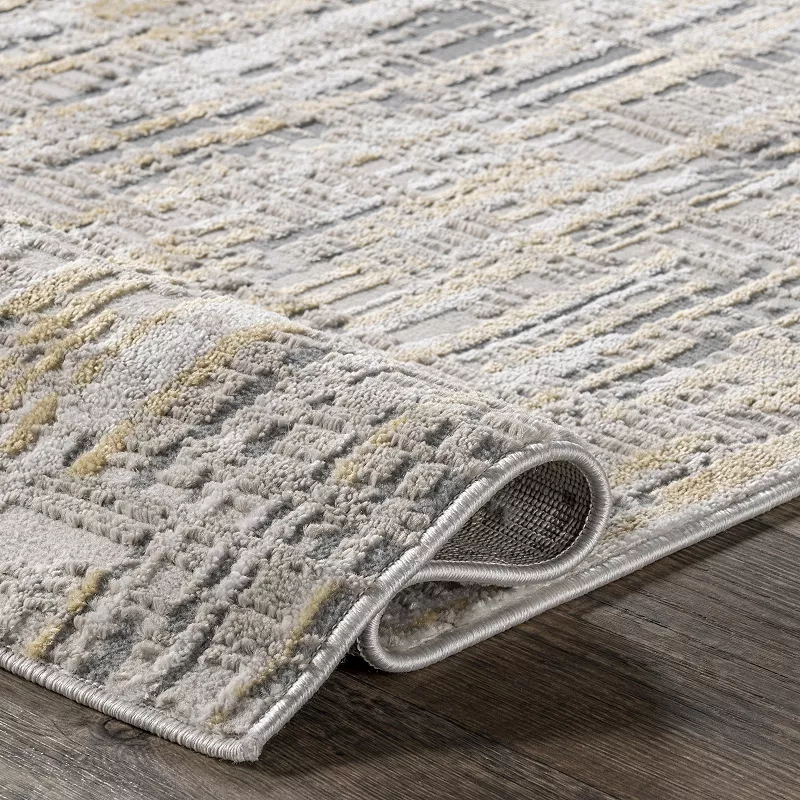 nuLoom Emersyn Contemporary Textured Abstract Crosshatch Area Rug