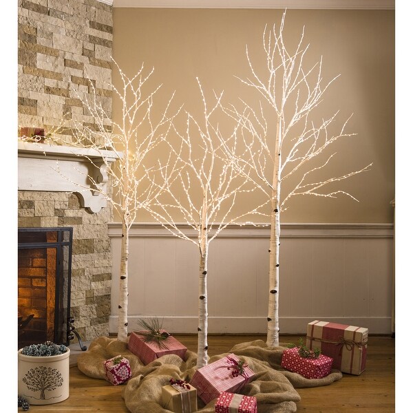 Birch Tree with 400 Micro Lights，5'H