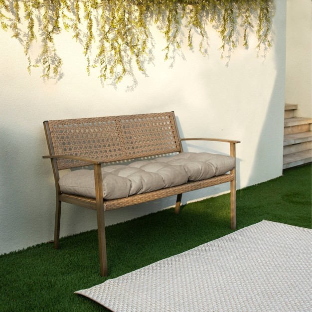 Sunbrella Tufted Outdoor Bench Cushion Sorra Home