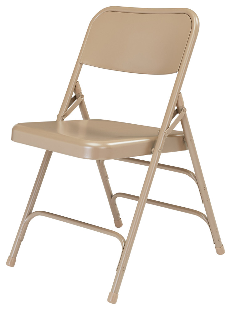 NPS 300 Steel Triple Brace Double Hinge Folding Chair  Set of 4   Contemporary   Folding Chairs And Stools   by National Public Seating  Houzz