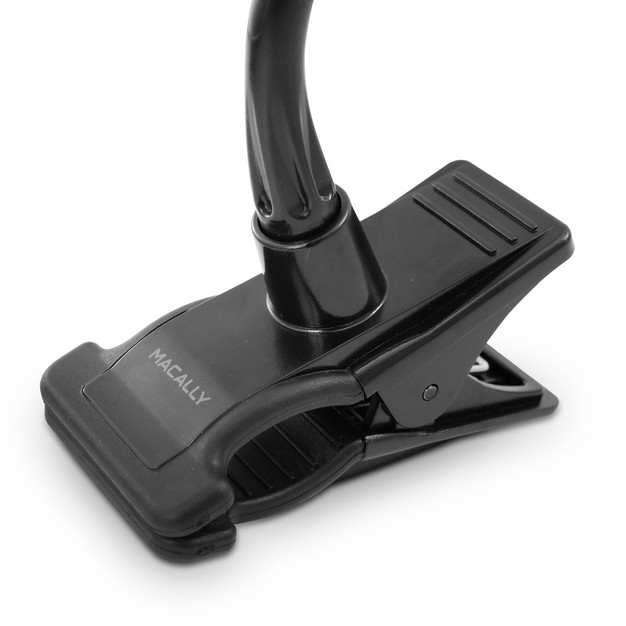 Macally Flexible Gooseneck Phone Holder And Tablet Mount With Clip On Clamp