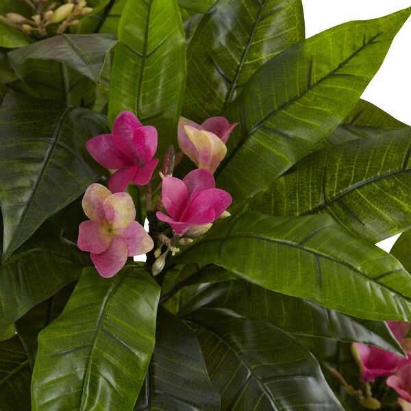 5' Plumeria Tree UV Resistant w/88 Lvs (Indoor/Outdoor)