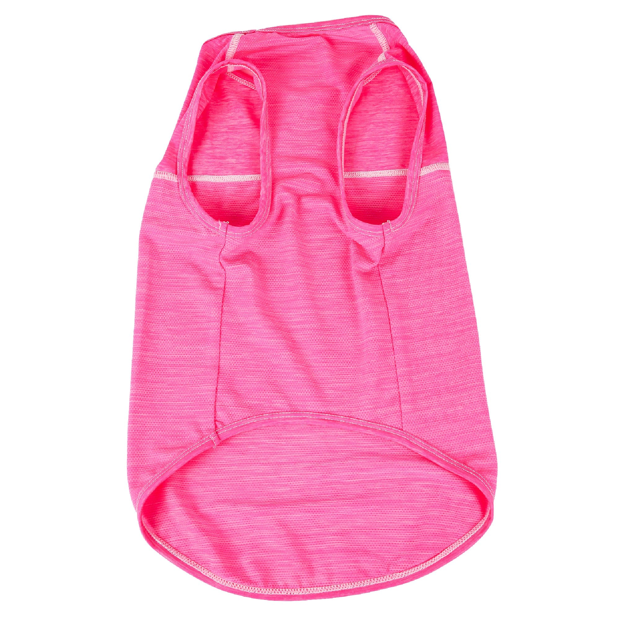 Pet Life Active Aero-Pawlse Heathered Pink Quick-Dry Dog Tank Top T-Shirt， X-Small