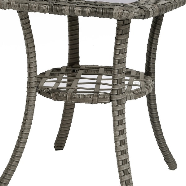 3 Pieces Outdoor Swivel Patio Furniture Set