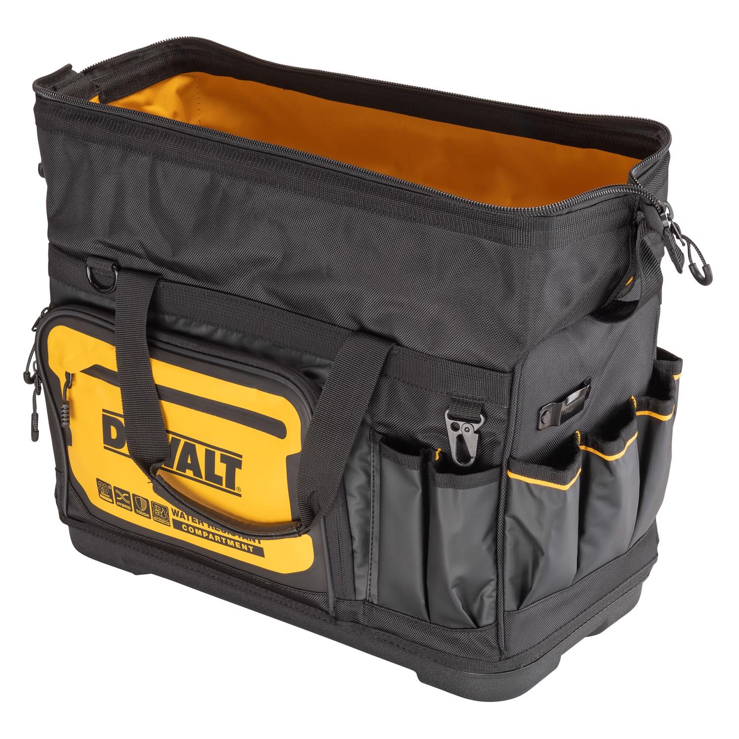 DW Ballistic Nylon All-Purpose Tool Bag 33 pocket Black/Yellow 1 pc