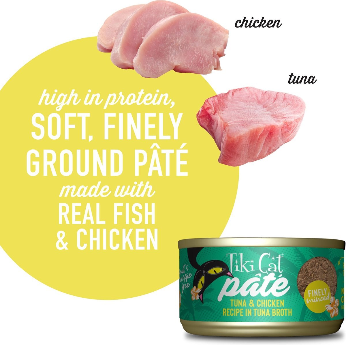 Tiki Cat Luau Ahi Tuna and Chicken Pate Wet Cat Food