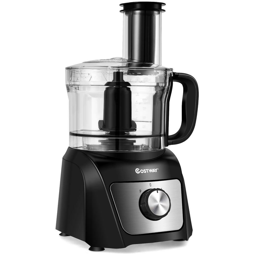 Costway 50 oz. Black 3-Speed Food Processor 500-Watts Variable Speed Blender Chopper EP24927US