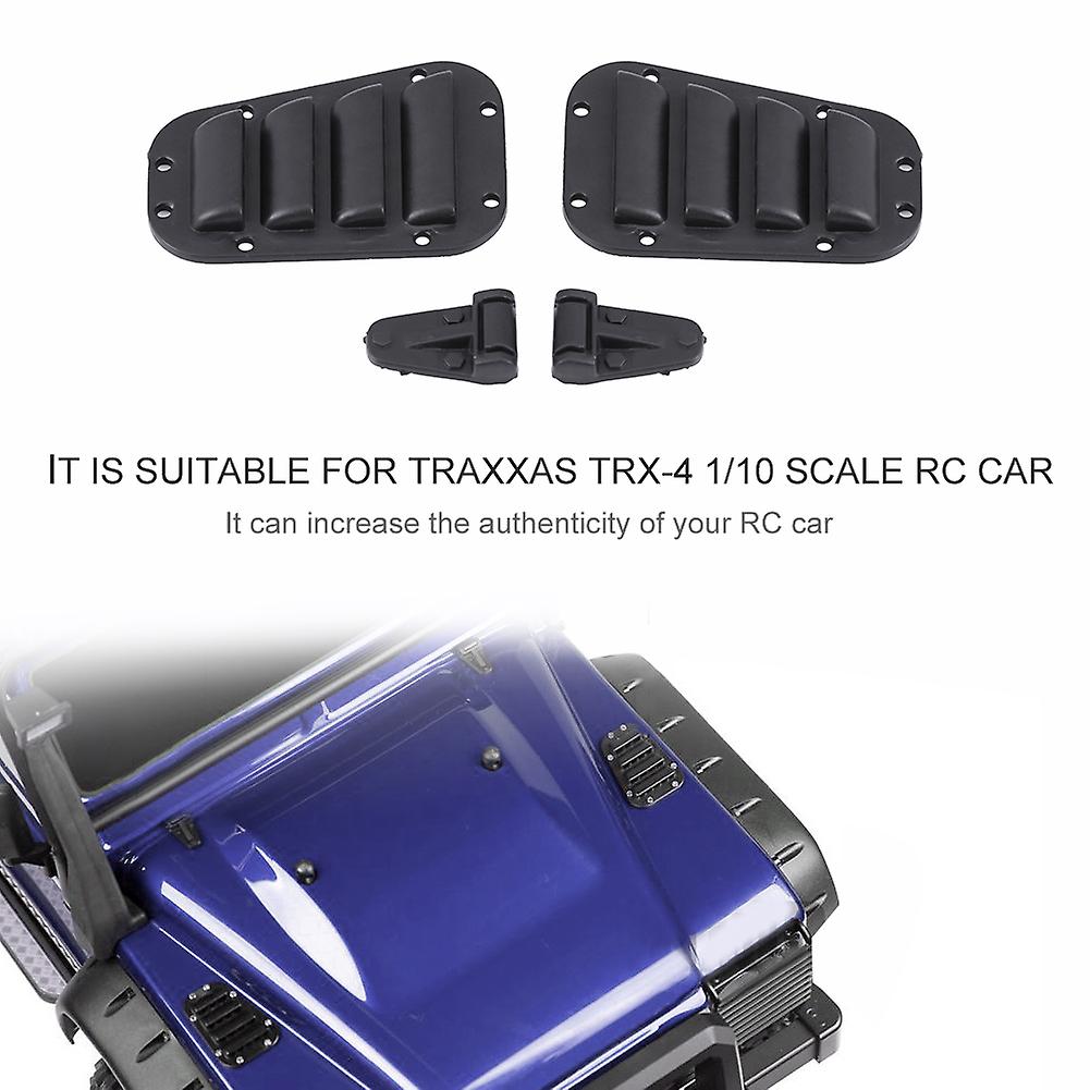 Upgrade Accessory Plastic Intake Grille Engine Cover For Traxxas Trx-4 1/10 Scale Rc Car