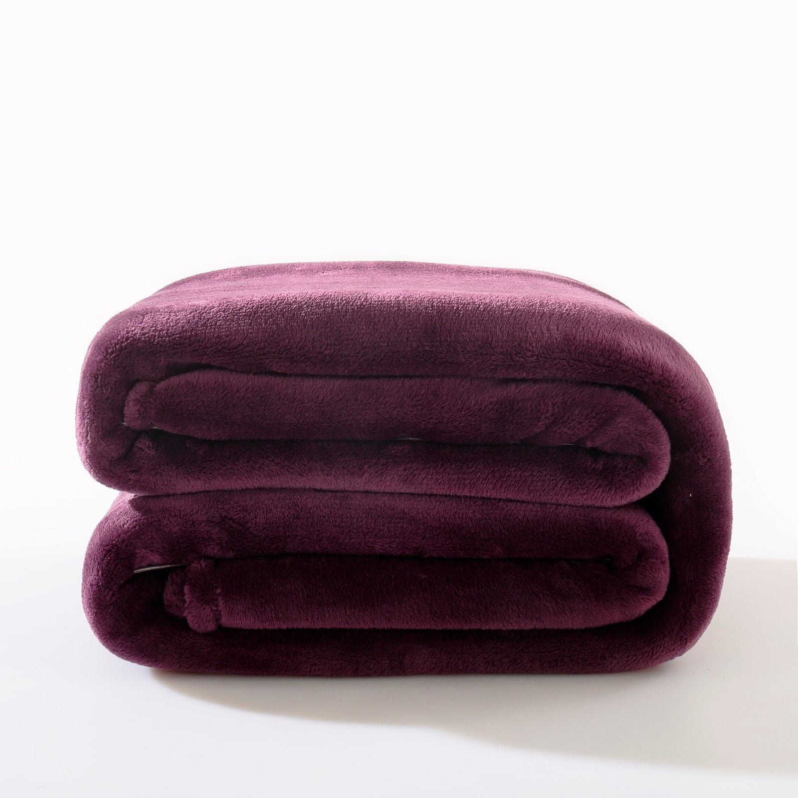 Reafort Ultra Soft Flannel Fleece All Season 350GSM Lightweight Living Room/Bedroom Warm Blanket(Purple， Throw 50