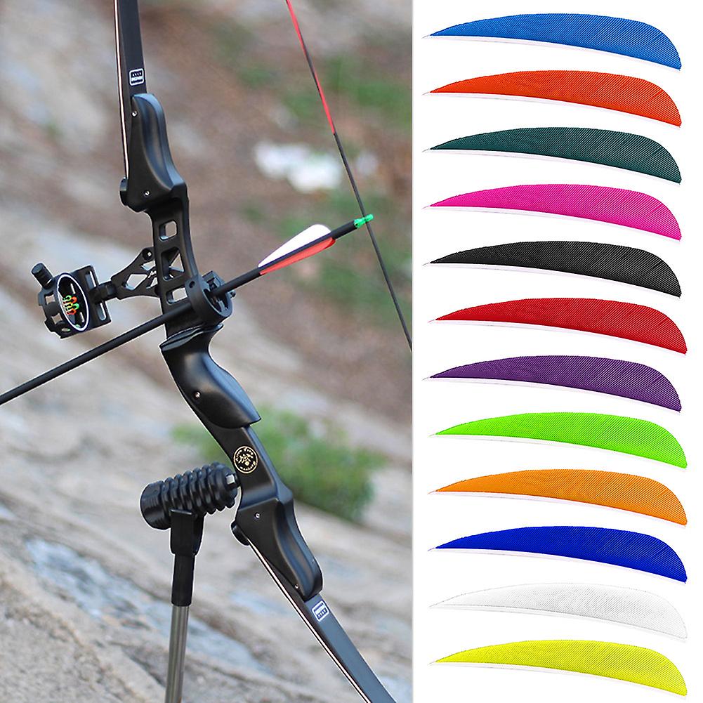 12 Pcs 3 Inches Feather Diy Arrow Fletching Accessories For Archery Hunting Shooting