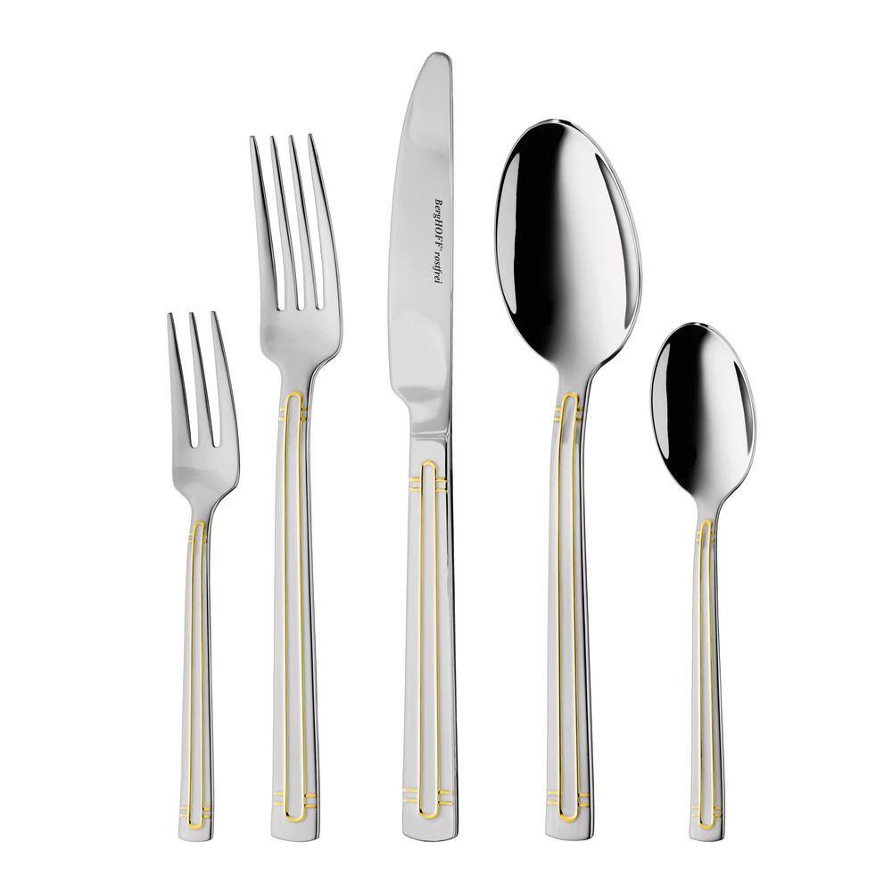 BergHOFF Ralph Kramer Heritage 30-Piece 1810 Stainless Steel Flatware Set (Service for 6) 1230502