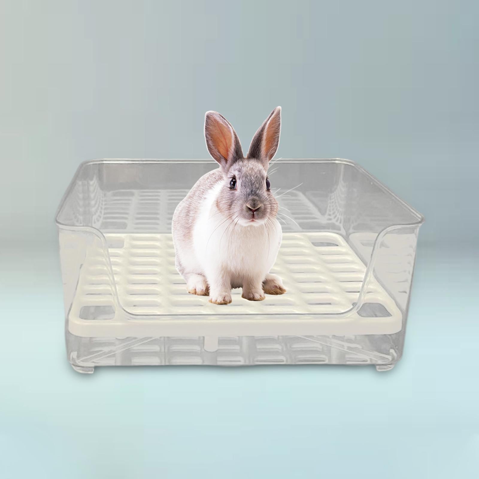 Rabbit Litter Box Rectangular Litter Box Potty Trainer for Rabbits Galesaurus