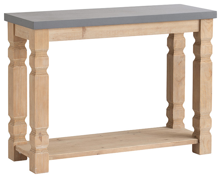 Wood Console Table 42x16x31 quot  Traditional   Console Tables   by Fantastic Decorz LLC  Houzz