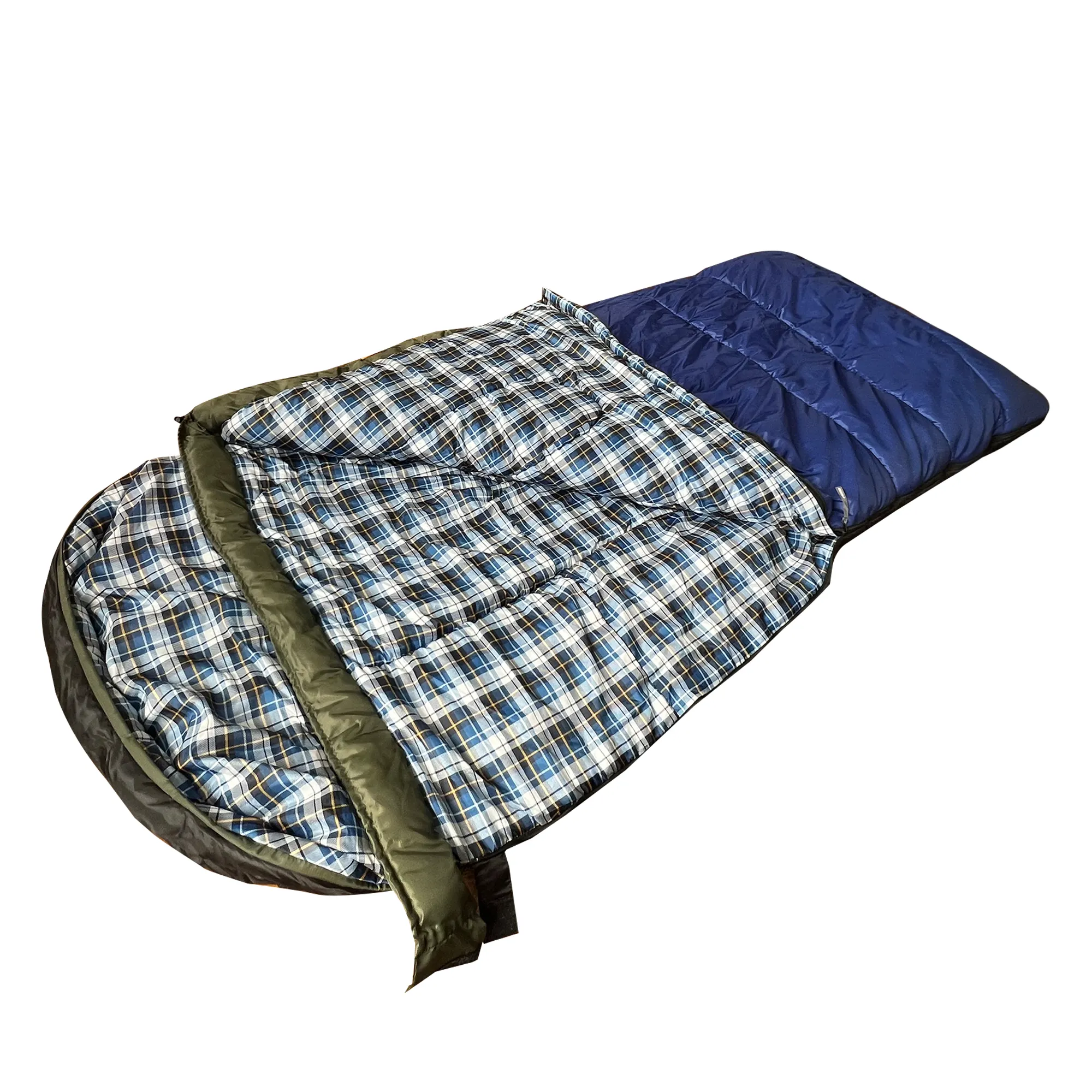 Mydays Outdoor Waterproof Windproof Coldproof Warm Custom Mountain Pass Plaid Stitching Camping Sleeping Bag for Picnic Hiking