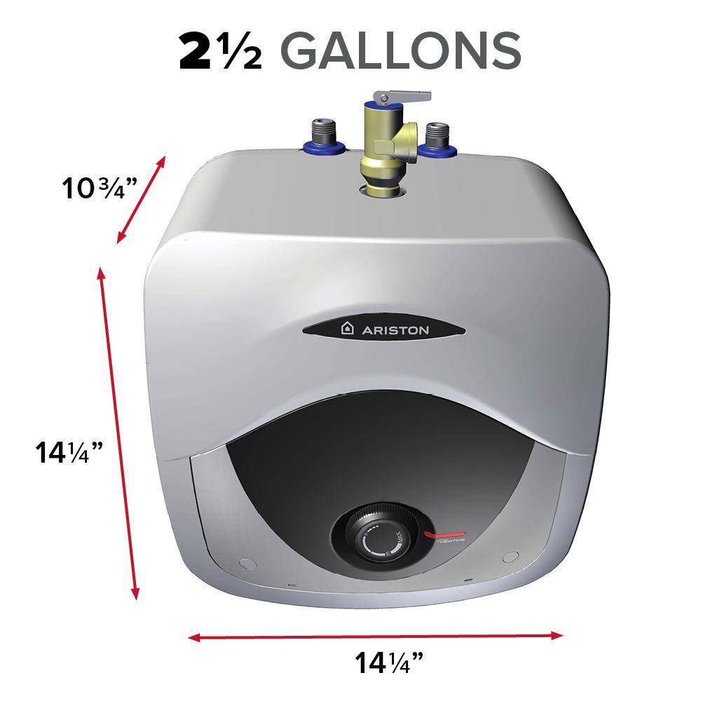 Ariston Andris 2.5 Gal. 6-Year 120-Volt Corded Point of Use Mini-Tank Electric Water Heater ANDRIS RS 2.5U 1.4KW