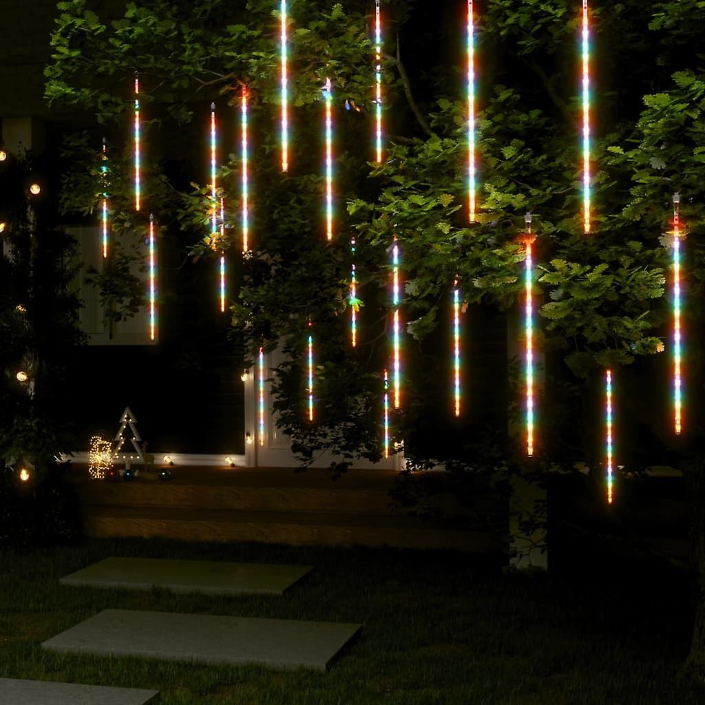 Vidaxl Meteor Lights 20 Pcs 2 Ft Colorful 720 Leds Indoor Outdoor