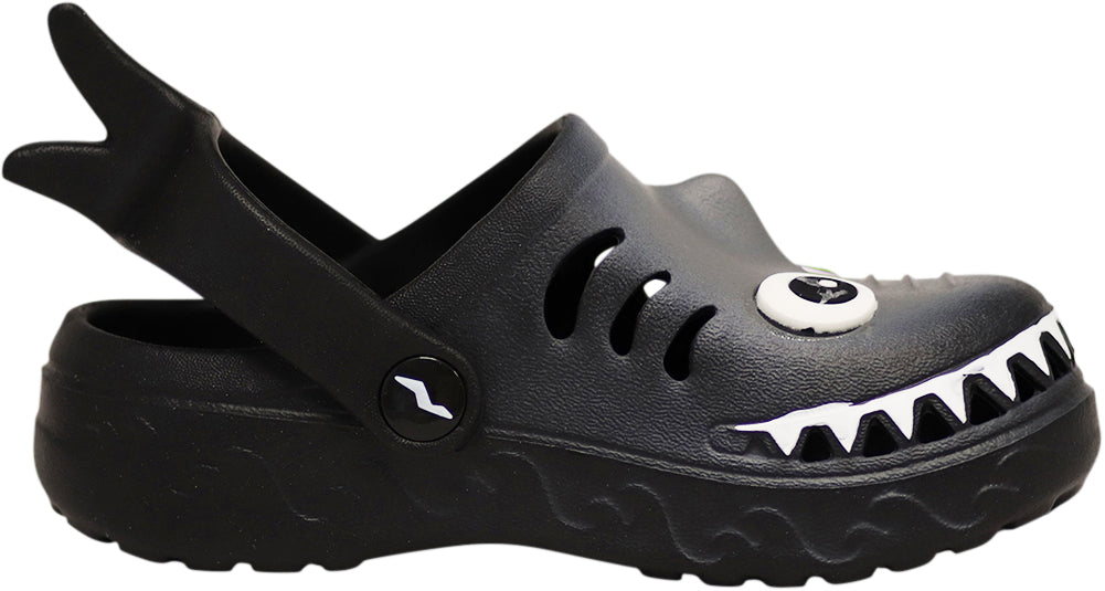 NORTY Toddler Boys Comfort Clogs Male Ankle Strap Sandals Black Shark