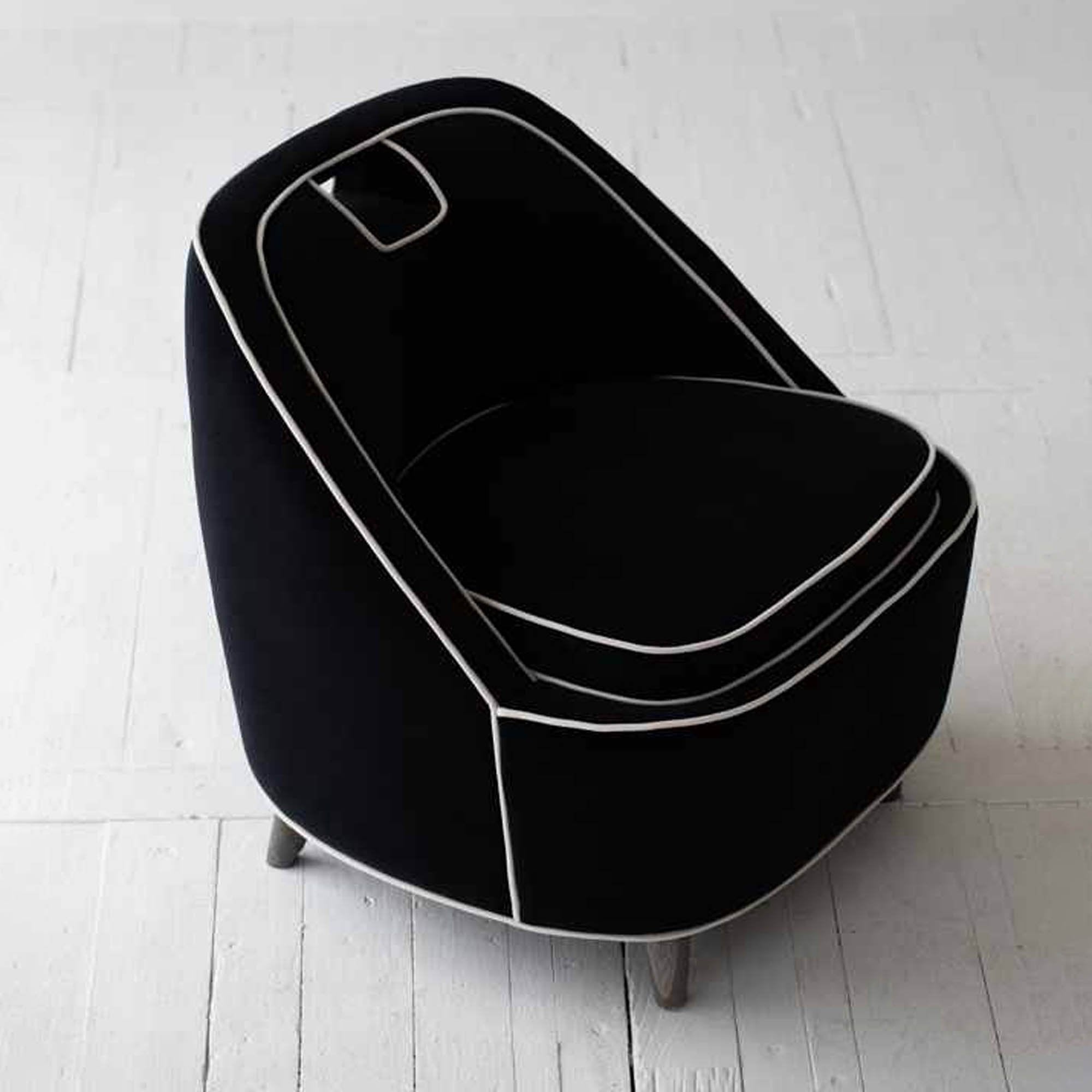 Ebony Club Chair - Black