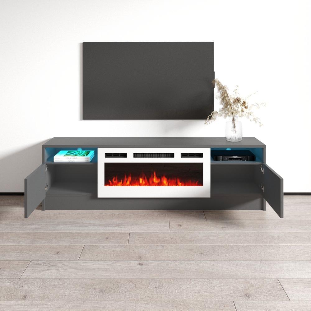 Duke 01 WH EF Electric Fireplace 63\