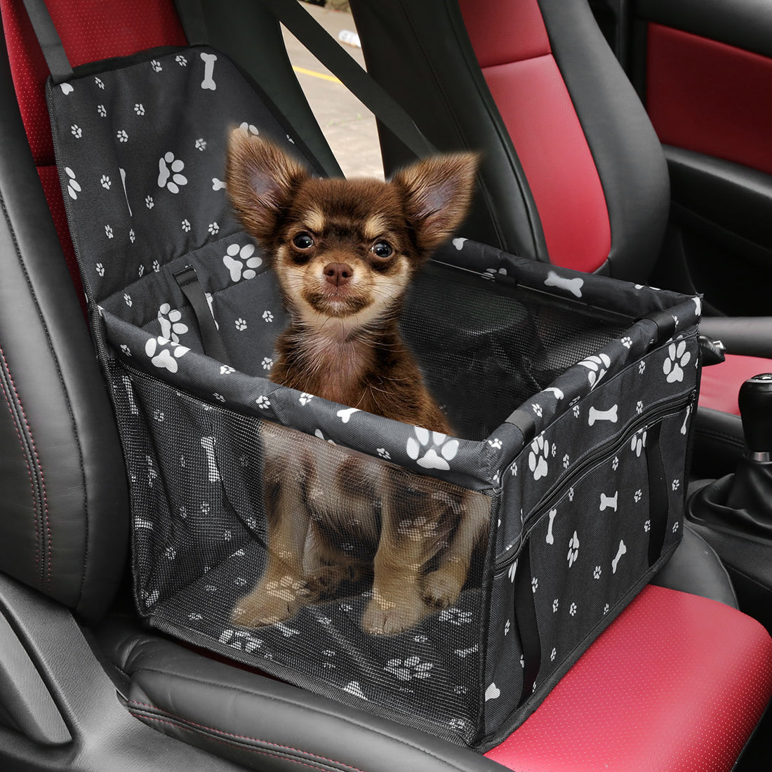 Car Vehicle Pet Seat Cover Dog Front Seat Cover Black Protector