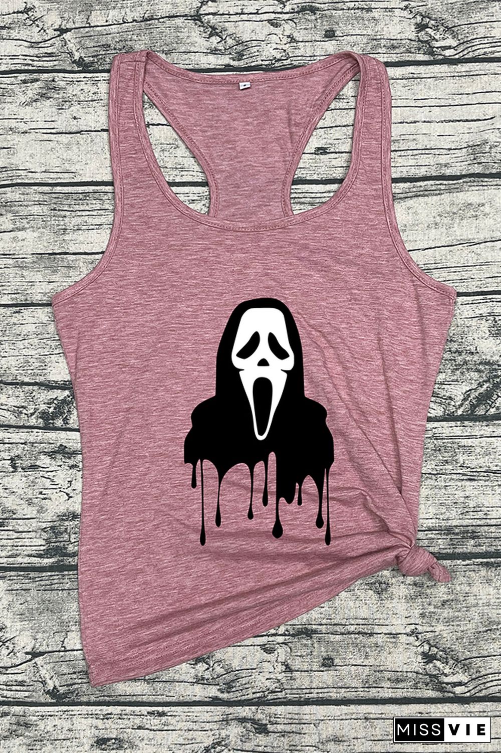 Ghost Face halloween O-neck Sleeveless Tank Top Wholesale