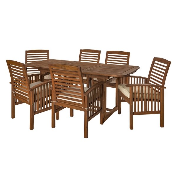 Middlebrook Surfside 7Piece Acacia Outdoor Extension Dining Set