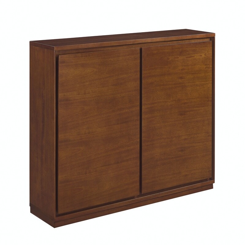 Retro Style Buffet Sideboard Cabinet with 2 Outlet Holes  Storage Cabinet for Entryway