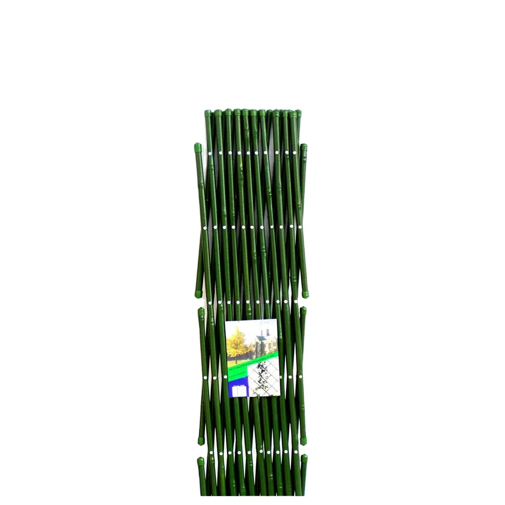 Hot Sale PE Coated Bamboo Expanding Trellis for Outdoor Plant Gardening