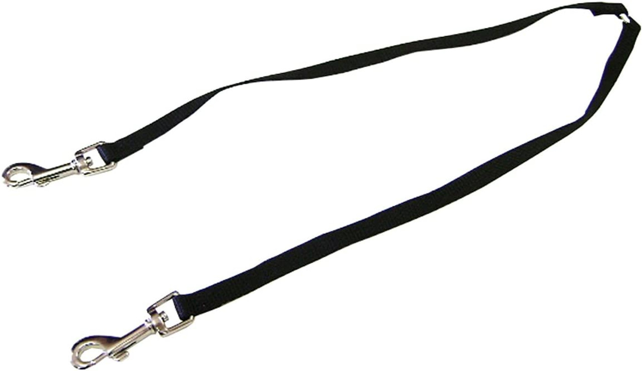 Hamilton Coupler Split Leash for Walking 2 Dogs， Black 12