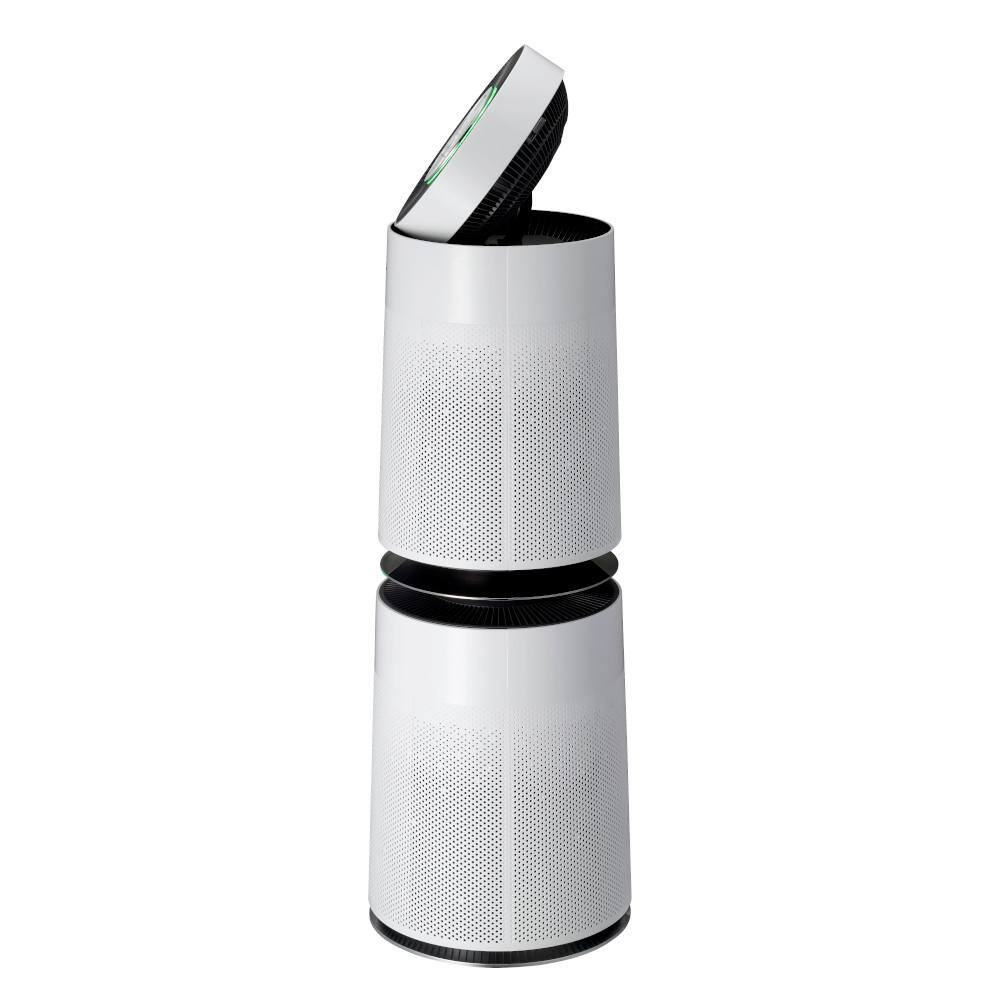 LG Electronics PuriCare 360 True HEPA Air Purifier Tower with Clean Booster and Odor Reduction in White AS560DWR0