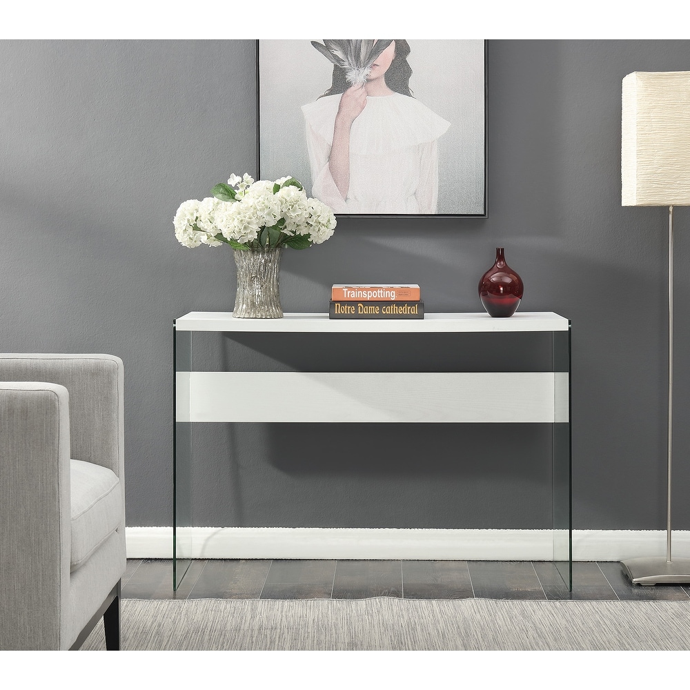 Convenience Concepts SoHo Glass Console Table/Desk